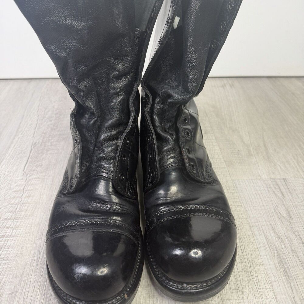 Vintage Corcoran 1500 Black Lace Up Jump Boots Mens 10 D No Laces EUC Leather E - Picture 3 of 11